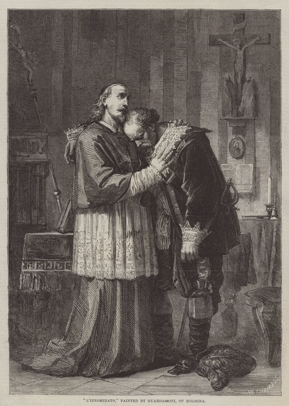 Gravura LInnominato de Alessandro Guardassoni