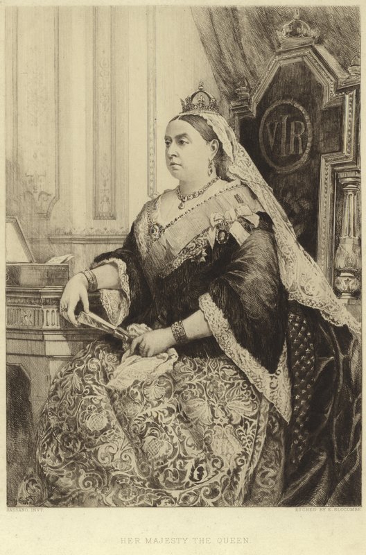 Retrato da rainha victoria de Alexander Bassano