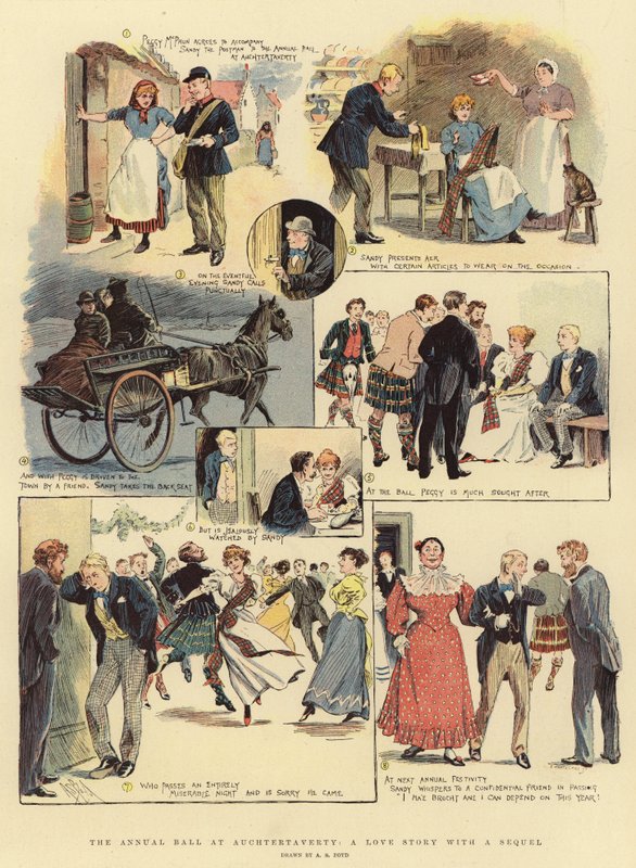 A bola anual em Auchtertaverty, uma história de amor com uma continuação de Alexander Stuart Boyd