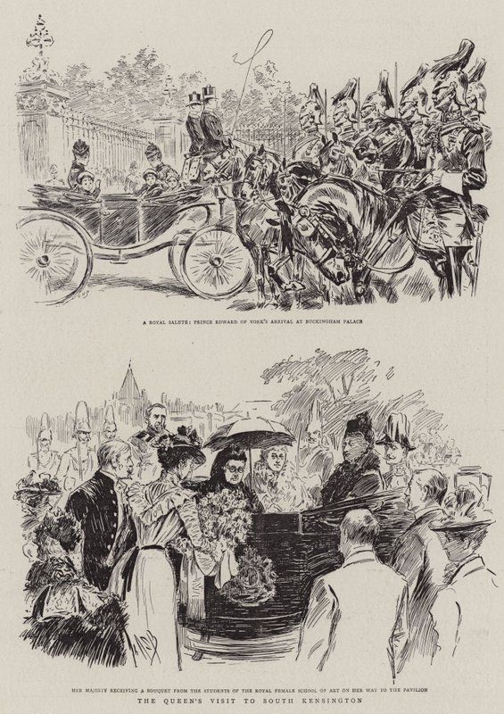 A visita da rainha a South Kensington de Alexander Stuart Boyd