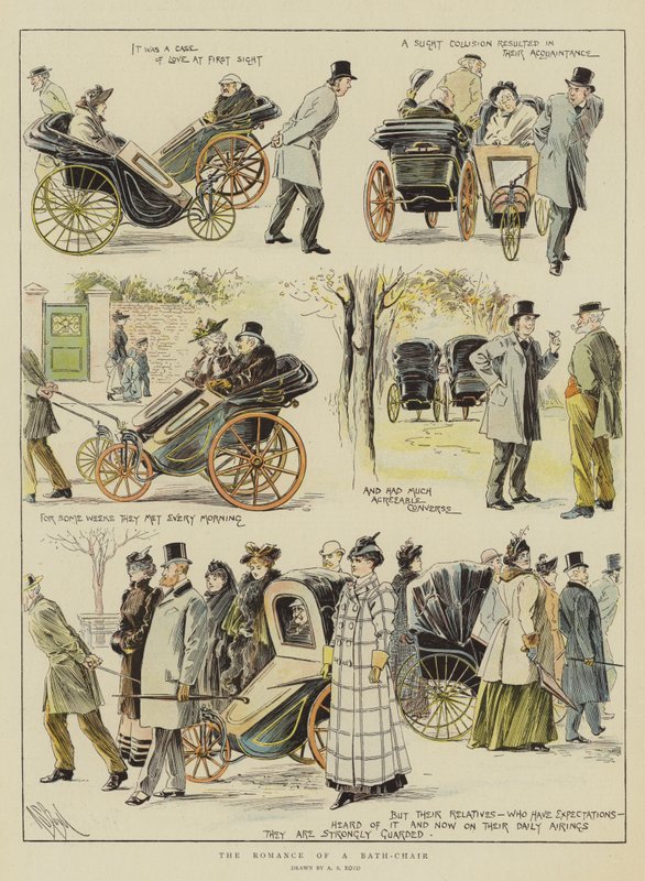 O romance de uma cadeira de banho (cromolitho) de Alexander Stuart Boyd
