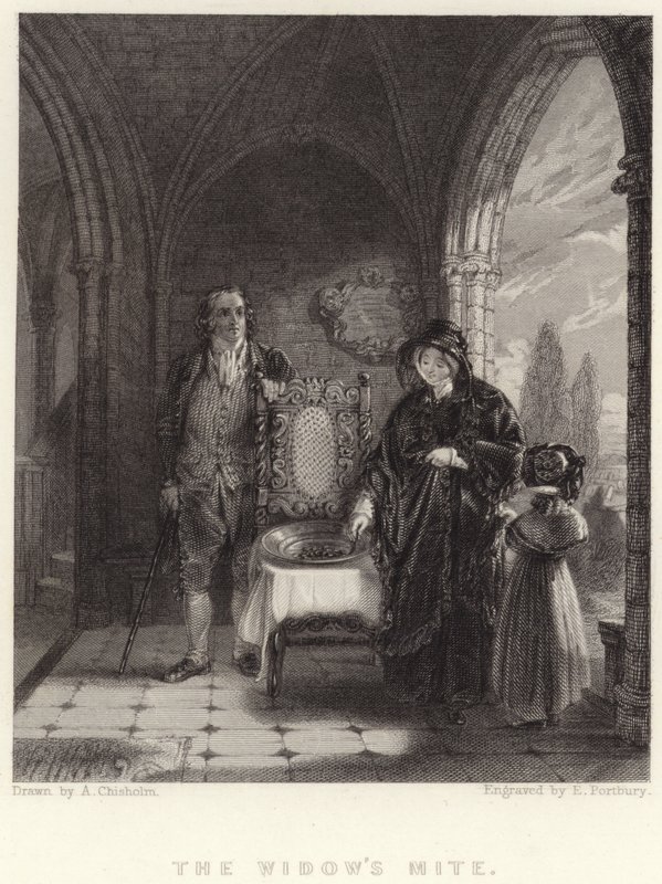 O Ácaro da Viúva (gravura) de Alexander (after) Chisholm