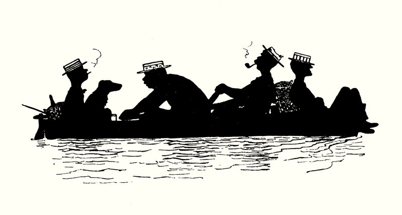 Ilustração para Nós Três e Troddles (litografia) de Alexander Carruthers Gould