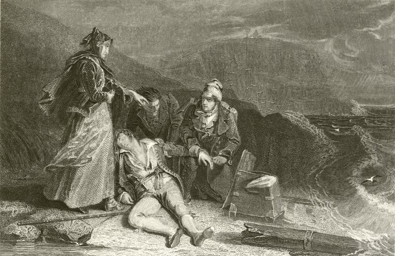 Cabeça de Lumburgh, de Jarlshof, naufrágio de Cleveland de Alexander Chisholm