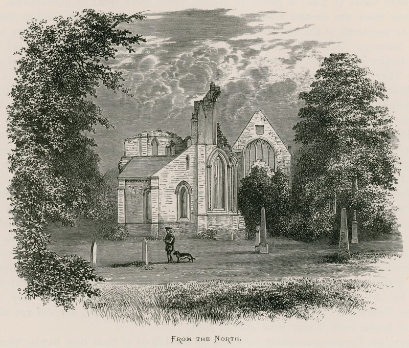 Abadia de Dryburgh, do norte de Alexander Francis Lydon
