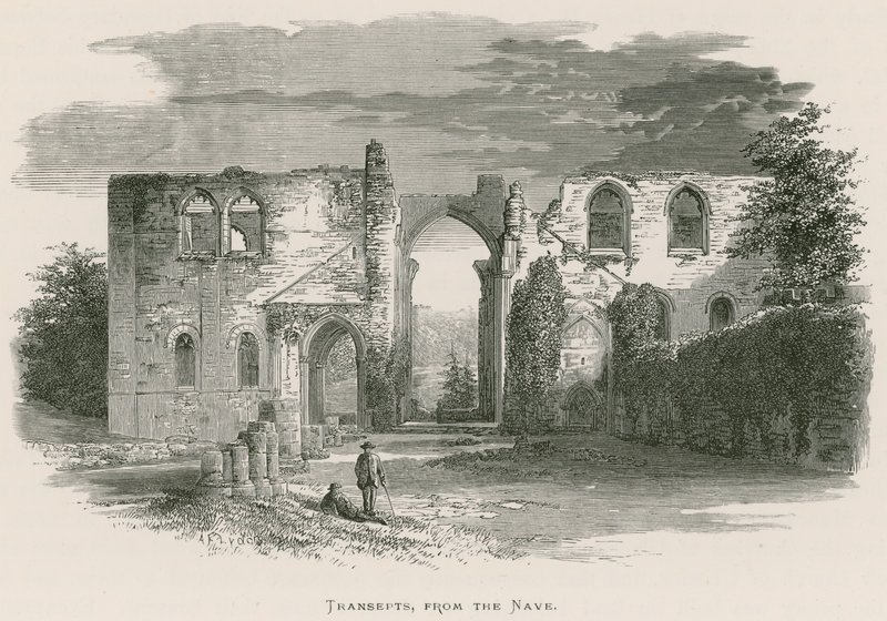 Furness Abbey, transeptos, da nave de Alexander Francis Lydon