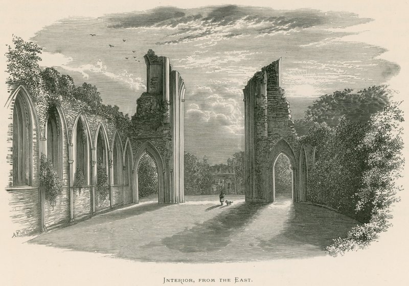 Abadia de Glastonbury, Interior, do Oriente de Alexander Francis Lydon