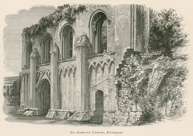 Abadia de Glastonbury, Capela de São José, Exterior de Alexander Francis Lydon