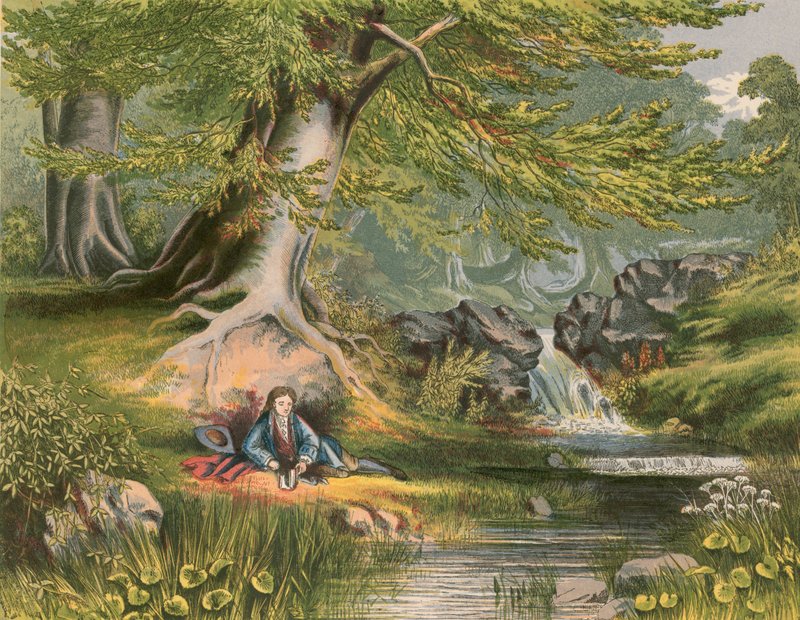 Ilustração para elegia de Gray de Alexander Francis Lydon