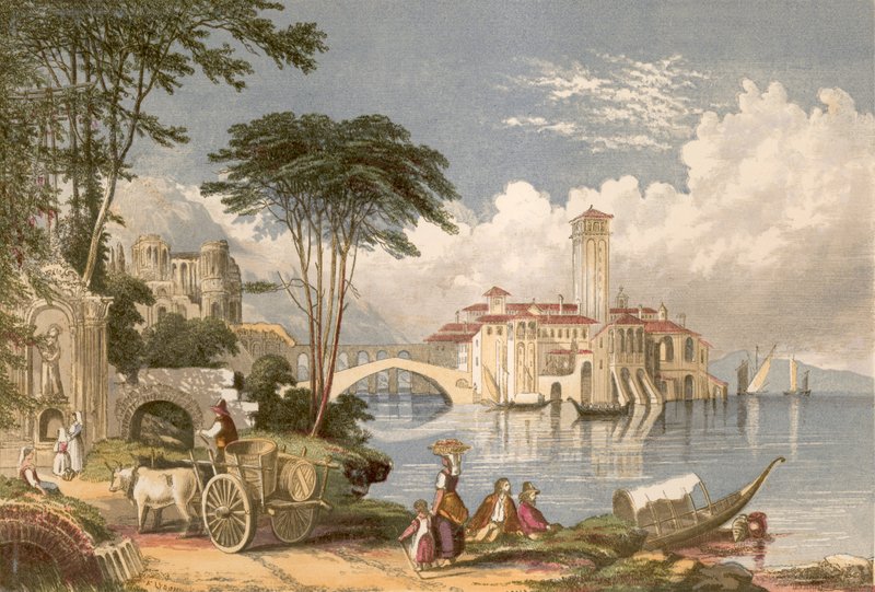 Ilustração para Wordsworth depois de sair da Itália de Alexander Francis Lydon