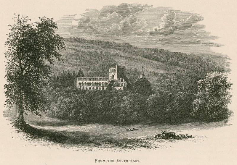 Abadia de Jedburgh, do Sudeste de Alexander Francis Lydon