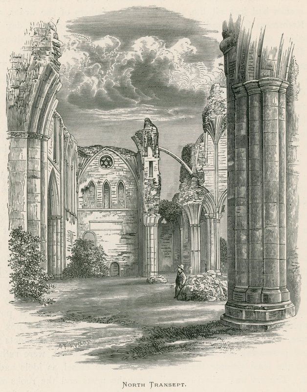 Melrose Abbey, North Transept de Alexander Francis Lydon