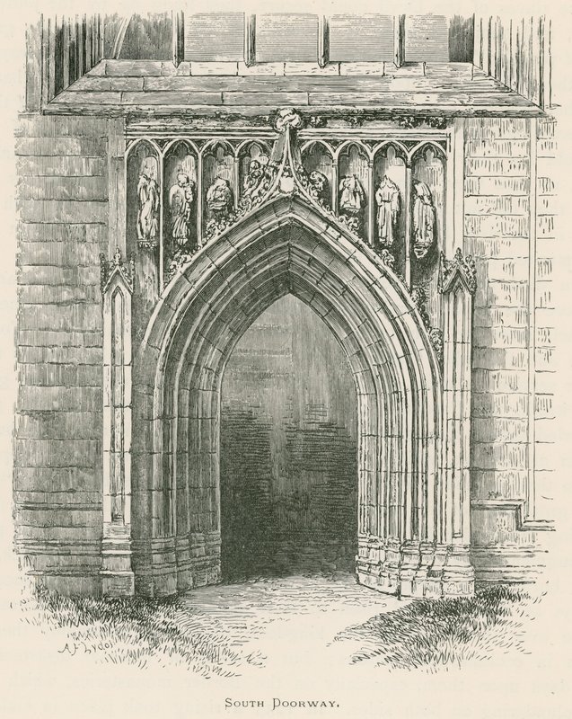 Abadia de melrose, porta sul de Alexander Francis Lydon
