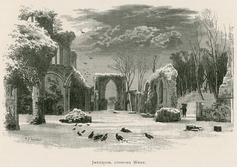 Netley Abbey, Interior, olhando para o oeste de Alexander Francis Lydon