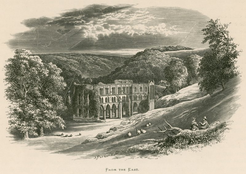 Abadia de Rievaulx, do leste de Alexander Francis Lydon