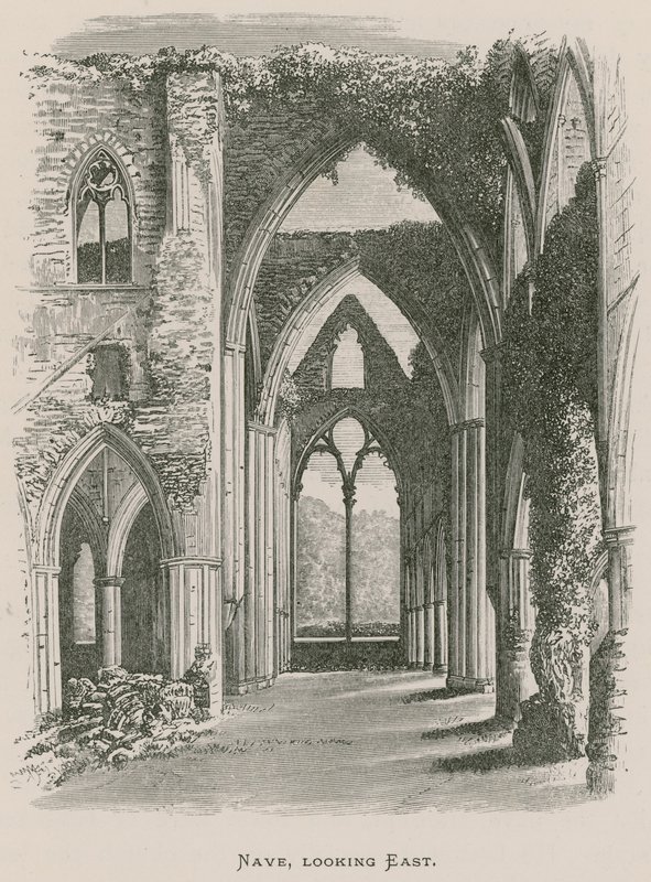 Abadia de Tintern, Nave, olhando para o leste de Alexander Francis Lydon