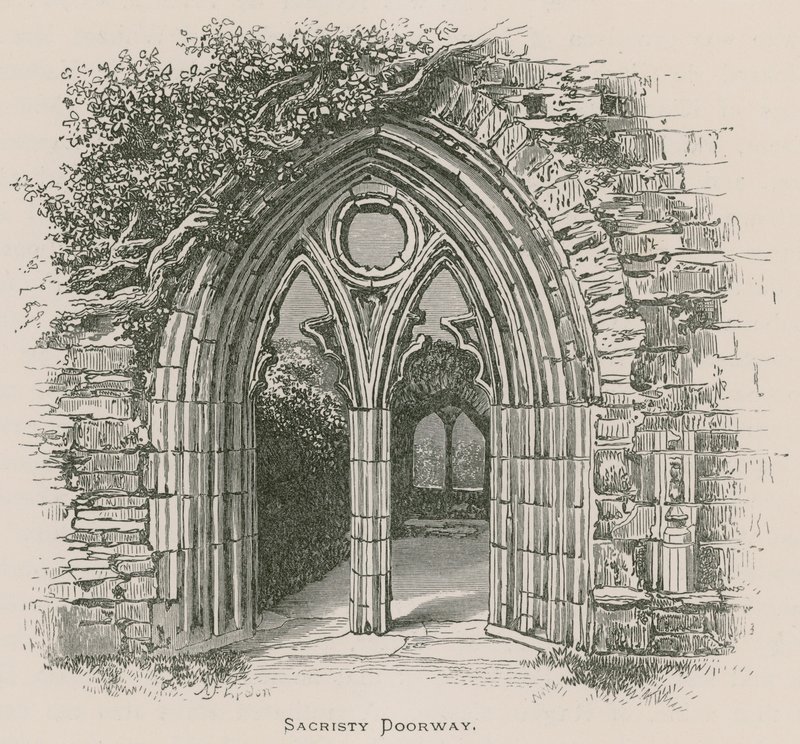 Abadia de Tintern, entrada da Sacristia de Alexander Francis Lydon