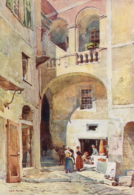 San Remo (lito colorido) de Alexander Henry Hallam Murray