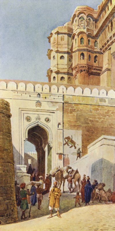 A subida ao palácio, Jodhpur de Alexander Henry Hallam Murray