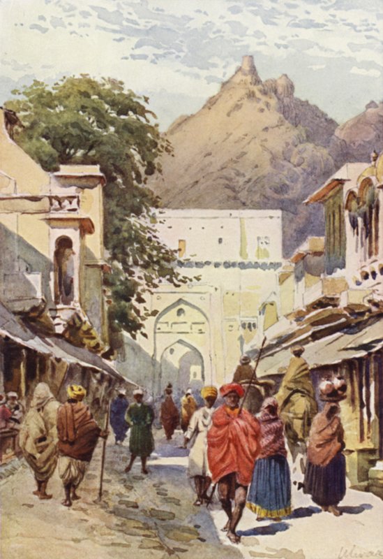 A rua principal de Alwar de Alexander Henry Hallam Murray