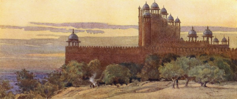 A Mesquita e o Portão da Vitória, Fatehpur Sikri de Alexander Henry Hallam Murray