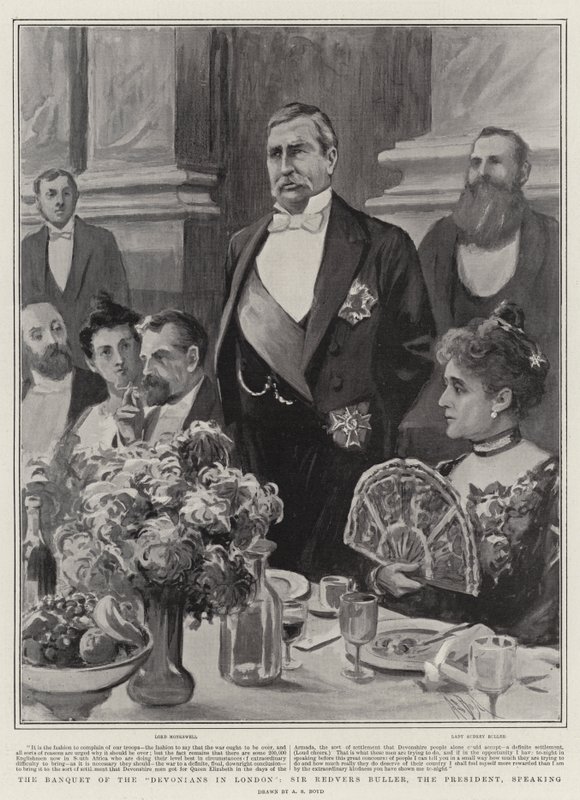 O Banquete dos Devonianos em Londres, Sir Redvers Buller, o Presidente, falando de Alexander Stuart Boyd