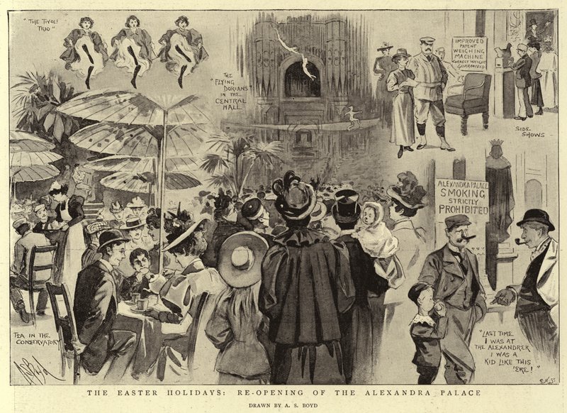 As Férias da Páscoa, reabertura do Alexandra Palace de Alexander Stuart Boyd