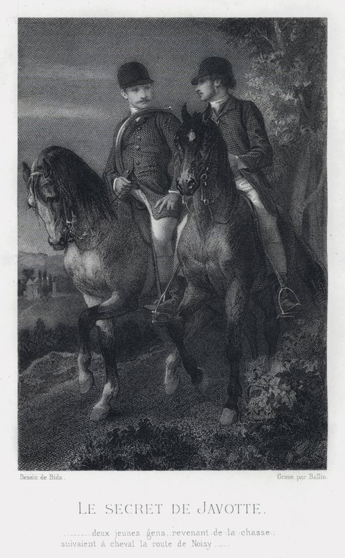 O Segredo De Javotte (gravura) de Alexandre (after) Bida