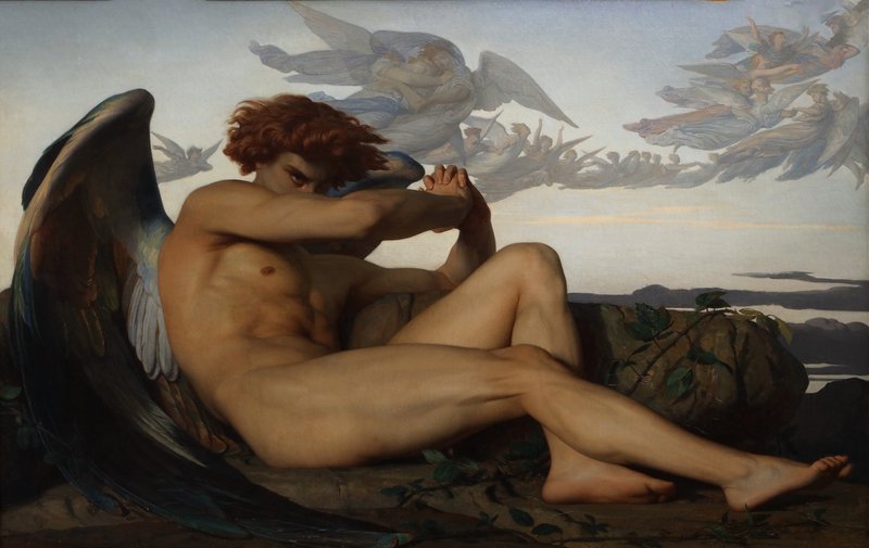 Fallen Angel, 1847. | Alexandre Cabanel