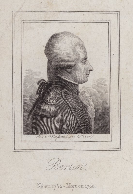 Antoine de Bertin, poeta francês (gravura) de Alexandre Massard