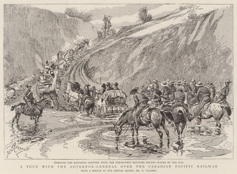 Uma excursão com o Governador Geral pela Canadian Pacific Railway de Alfred Chantrey Corbould