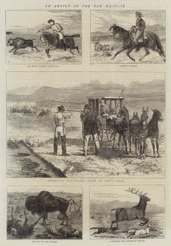 Um artista no faroeste, II de Alfred Chantrey Corbould
