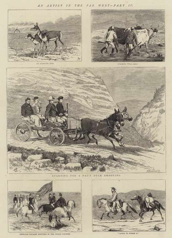 Um artista no faroeste, parte IV de Alfred Chantrey Corbould