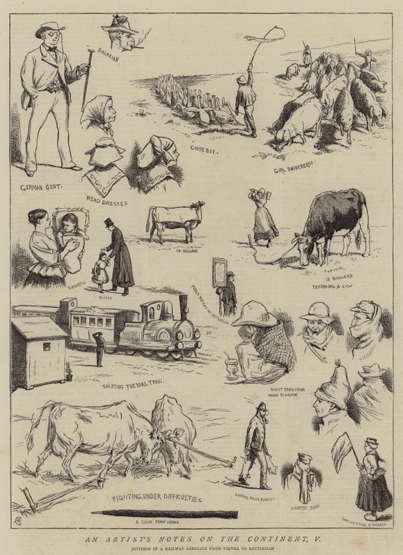 Notas de um artista no continente, V de Alfred Chantrey Corbould