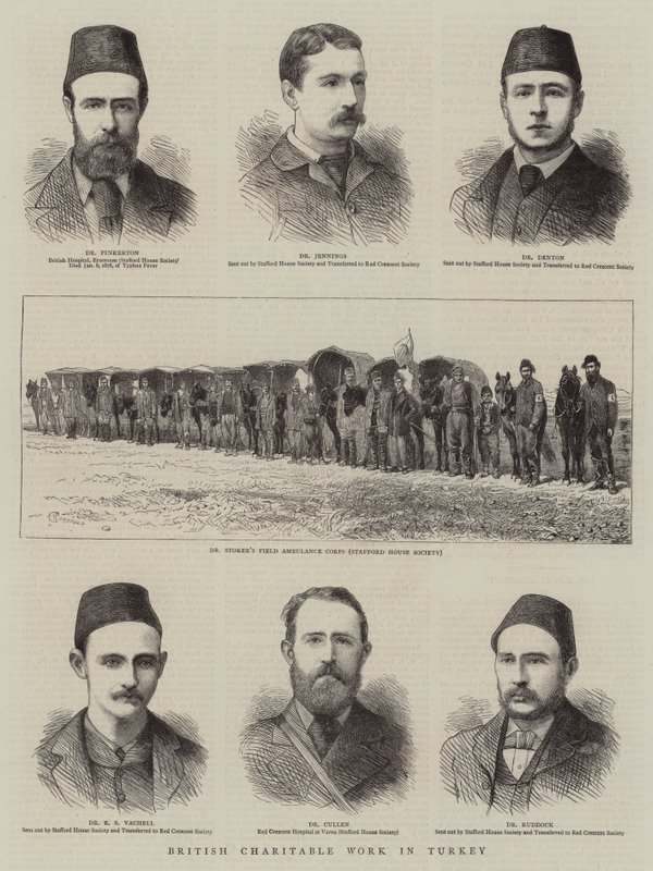 Trabalho de caridade britânico na Turquia de Alfred Chantrey Corbould