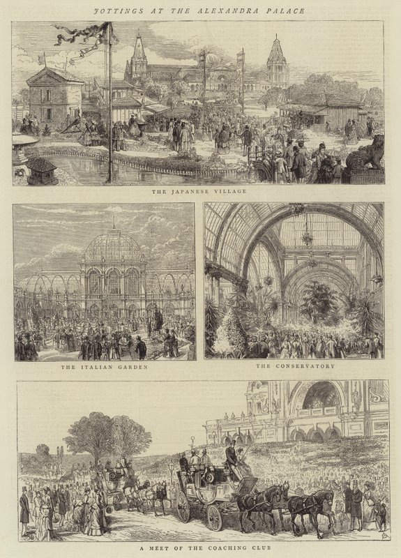 Anotações no Alexandra Palace de Alfred Chantrey Corbould