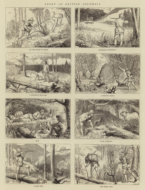Esporte na Colúmbia Britânica de Alfred Chantrey Corbould
