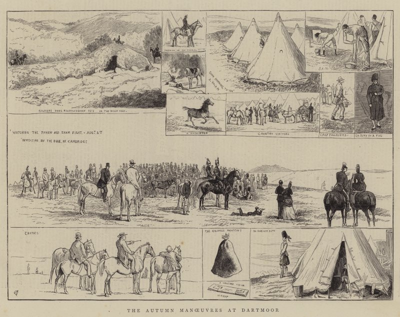 As manobras de outono em Dartmoor de Alfred Chantrey Corbould