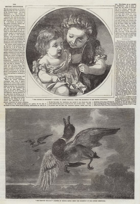 A instituição britânica de Alfred Chantrey Corbould