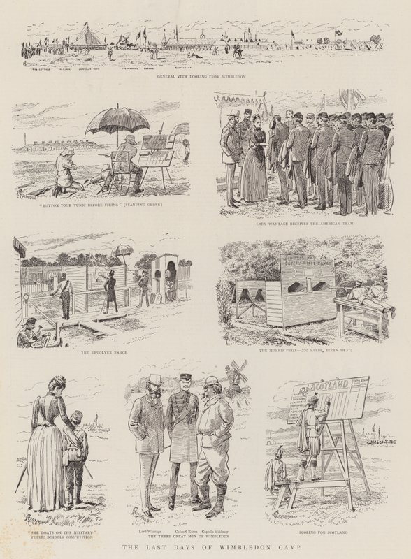 Os últimos dias do acampamento de Wimbledon de Alfred Chantrey Corbould