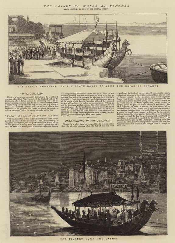 O Príncipe de Gales em Benares de Alfred Chantrey Corbould