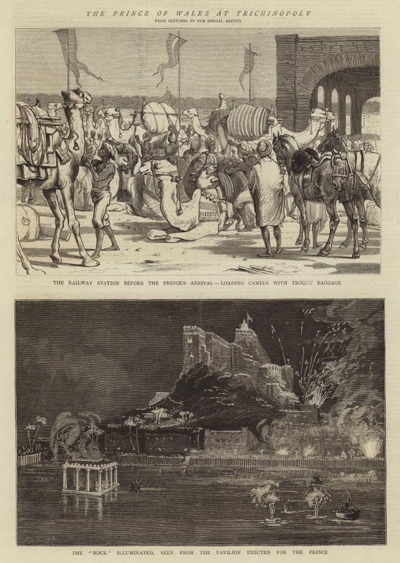 O Príncipe de Gales em Trichinopoly de Alfred Chantrey Corbould