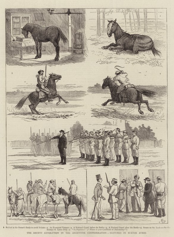 A Revolução Recente na Confederação Argentina, Sketches in Buenos Ayres de Alfred Chantrey Corbould