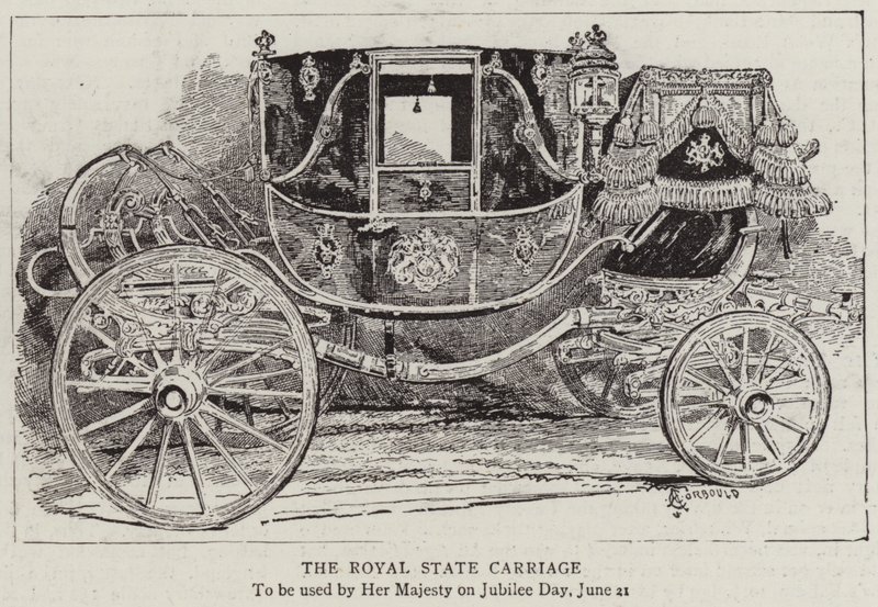 O transporte estatal real de Alfred Chantrey Corbould
