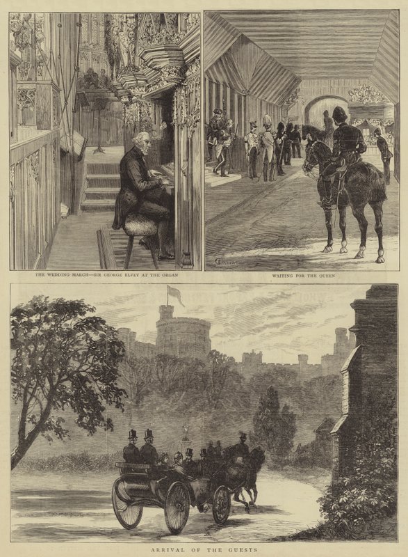 O casamento real em Windsor de Alfred Chantrey Corbould