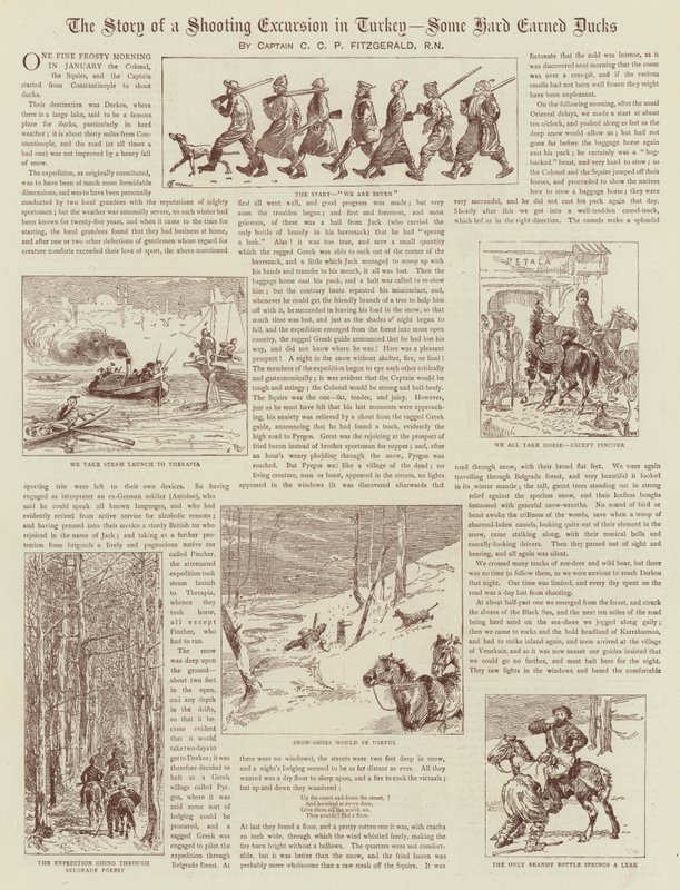 A história de uma excursão de tiro na Turquia de Alfred Chantrey Corbould