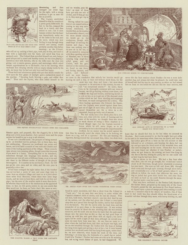 A história de uma excursão de tiro na Turquia de Alfred Chantrey Corbould