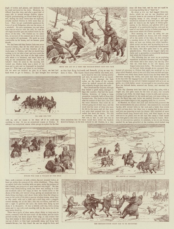 A história de uma excursão de tiro na Turquia de Alfred Chantrey Corbould
