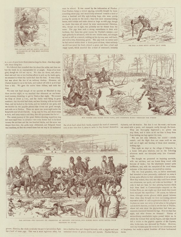 A história de uma excursão de tiro na Turquia de Alfred Chantrey Corbould