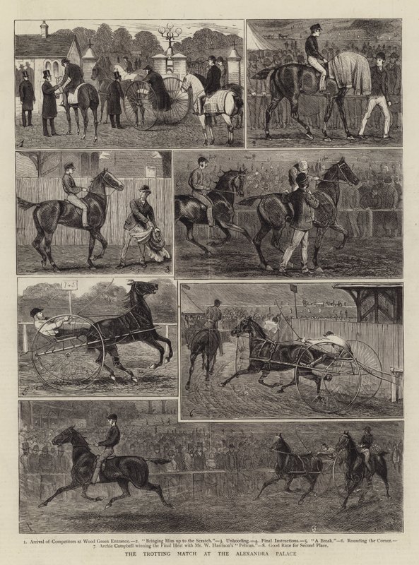 O jogo de trote no Alexandra Palace de Alfred Chantrey Corbould